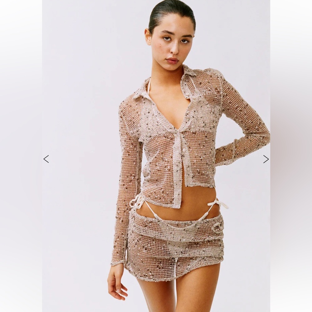 With Jean Eva Top and Dylan Skirt Set